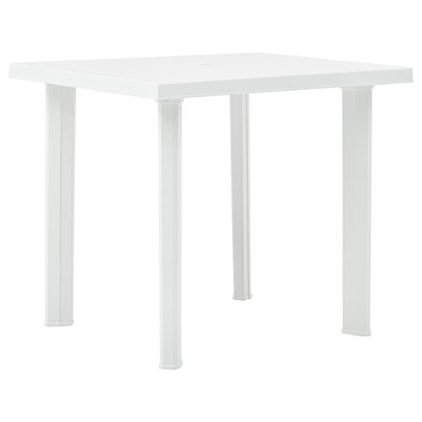 Tuintafel 80x75x72 cm kunststof wit 8719883859859 1