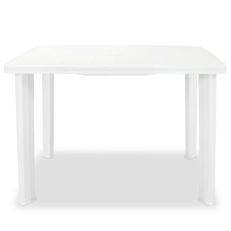 Tuintafel 101x68x72 cm kunststof wit 8718475570622 2