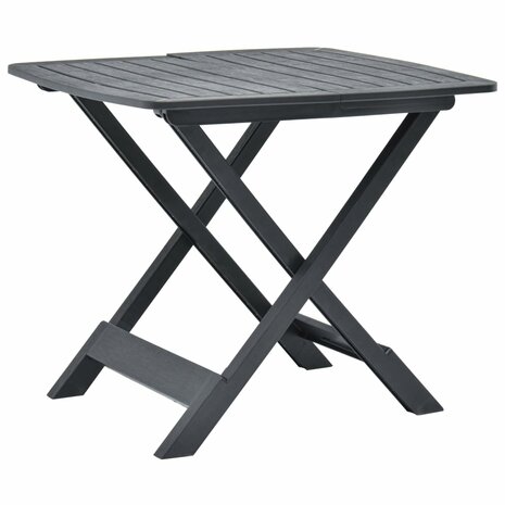 Tuintafel inklapbaar 79x72x70 cm kunststof antraciet 8719883859750 1