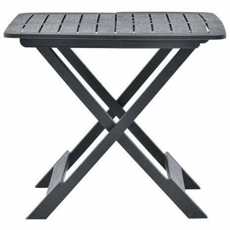Tuintafel inklapbaar 79x72x70 cm kunststof antraciet 8719883859750 2