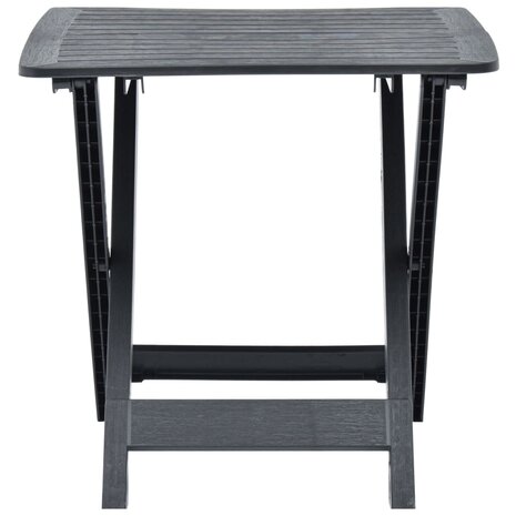Tuintafel inklapbaar 79x72x70 cm kunststof antraciet 8719883859750 3
