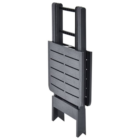 Tuintafel inklapbaar 79x72x70 cm kunststof antraciet 8719883859750 4