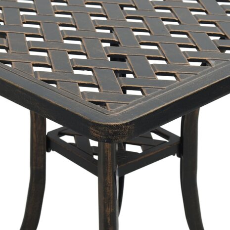 Tuintafel 53x53x53 cm gietaluminium bronskleurig 8721012475564 9