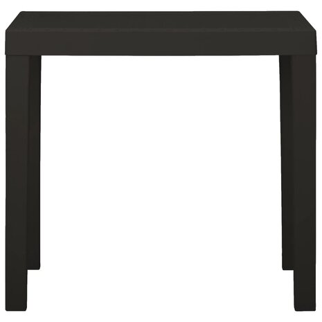 Tuintafel 79x65x72 cm kunststof antracietkleurig 8720286314685 2