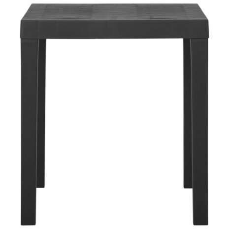 Tuintafel 79x65x72 cm kunststof grijs 8720286314661 3