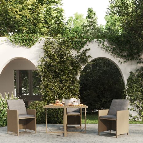 Tuintafel 109x107x74 cm poly rattan en massief acaciahout beige 8720286667118 1