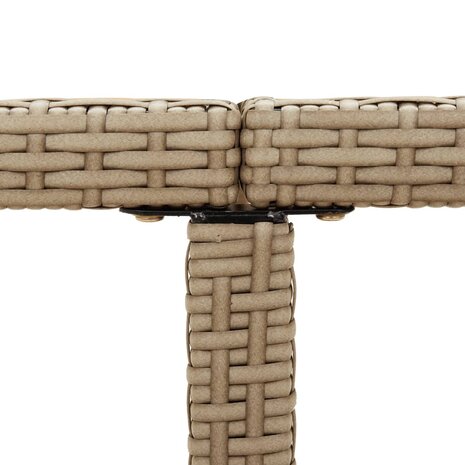 Tuintafel 109x107x74 cm poly rattan en massief acaciahout beige 8720286667118 7