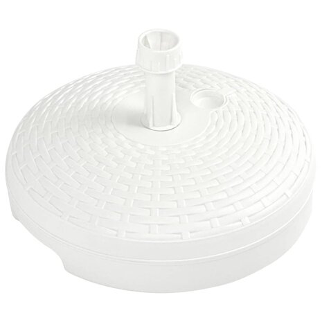 Parasolvoet gevuld met zand/water 20 L kunststof rattan wit 8719883859538 4