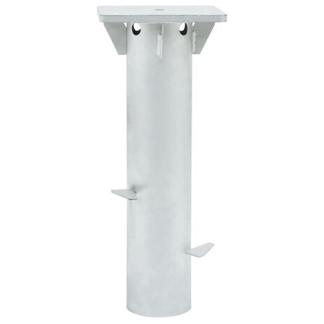 Parasolvoet voor in de grond 16x16x39,5 cm staal zilverkleurig 8721012989436 3