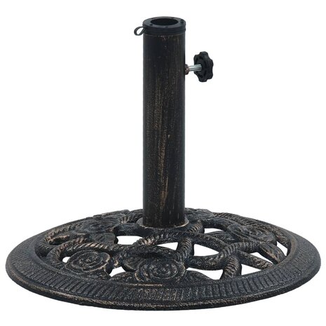 Parasolvoet 9 kg 40 cm gietijzer zwart en bronskleurig 8719883751344 1