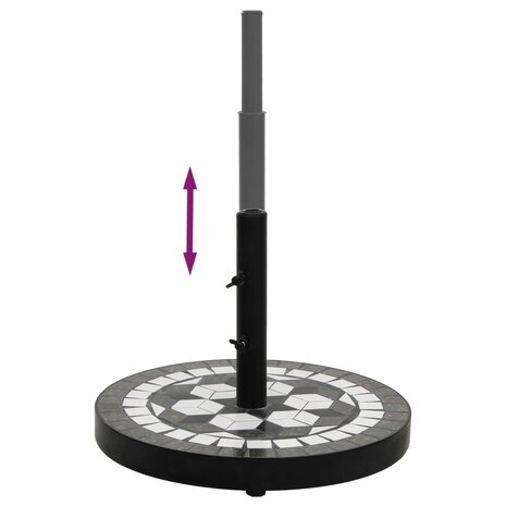 Parasolvoet rond 12 kg zwart en wit 8720845717988 4