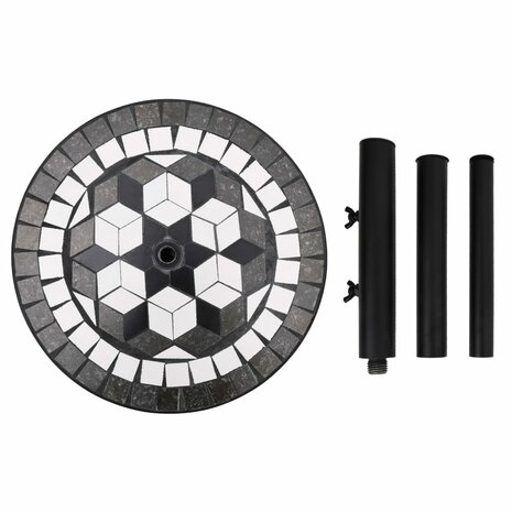 Parasolvoet rond 12 kg zwart en wit 8720845717988 5