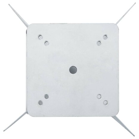Parasolvoet voor in de grond 27,5x27,5x45 cm staal zilverkleur 8721012989443 4