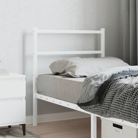 Hoofdbord 80 cm metaal wit 8721012303386 1