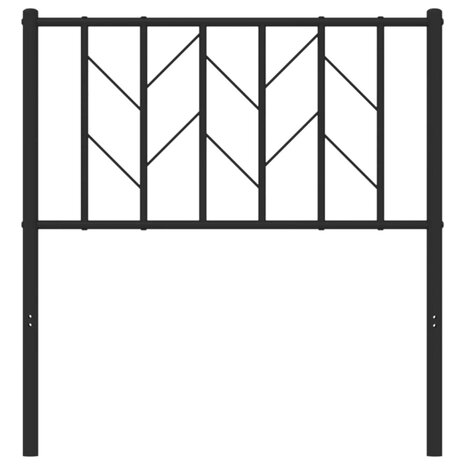 Hoofdbord 80 cm metaal zwart 8721012249974 4