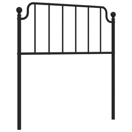 Hoofdbord 90 cm metaal zwart 8721012212244 2