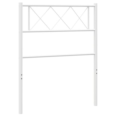 Hoofdbord 107 cm metaal wit 8721012191358 2