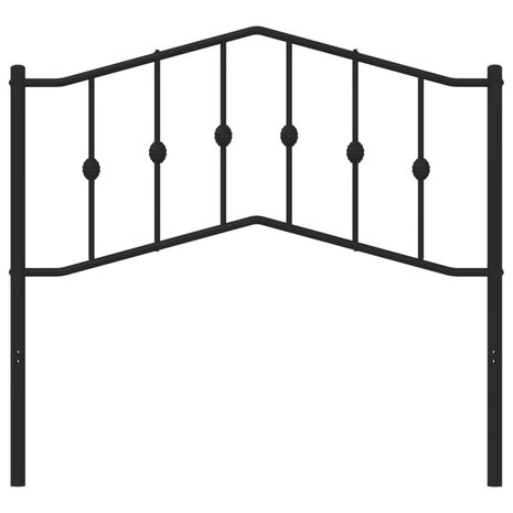 Hoofdbord 100 cm metaal zwart 8721012211278 2