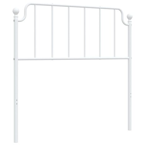 Hoofdbord 100 cm metaal wit 8721012212749 2