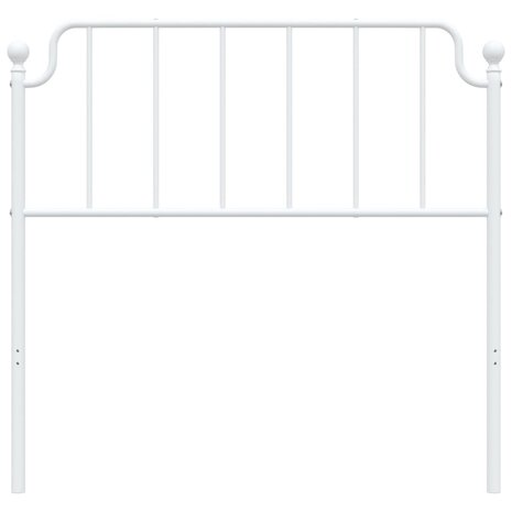 Hoofdbord 100 cm metaal wit 8721012212749 3