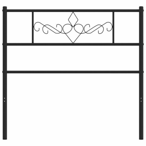 Hoofdbord 80 cm metaal zwart 8721012047518 3