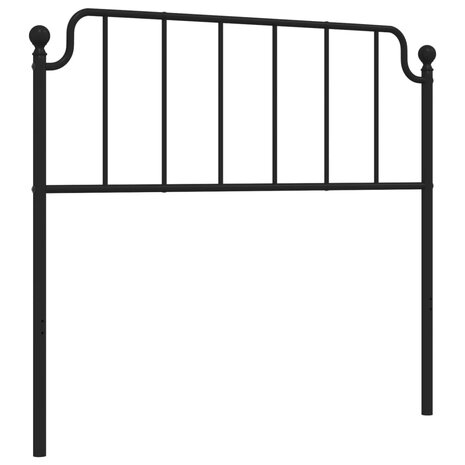 Hoofdbord 107 cm metaal zwart 8721012212268 2