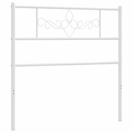 Hoofdbord 100 cm metaal wit 8721012048027 4
