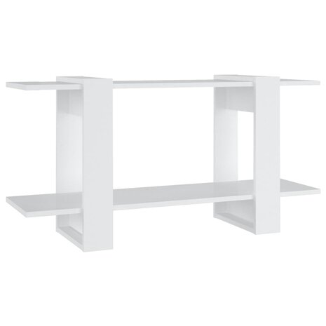 Boekenkast 100x30x51 cm bewerkt hout wit 8720286842669 2