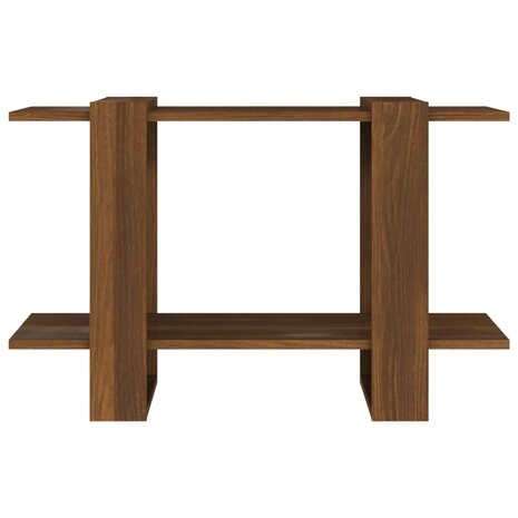 Boekenkast/kamerscherm 80x30x51 cm bruineikenkleurig 8720286844144 5