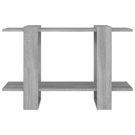Boekenkast/kamerscherm 80x30x51 cm grijs sonoma eikenkleurig 8720286844137 5