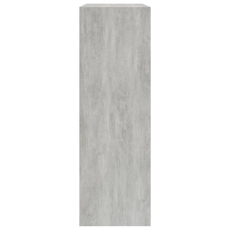Boekenkast 60x24x76 cm bewerkt hout betongrijs 8719883787633 5