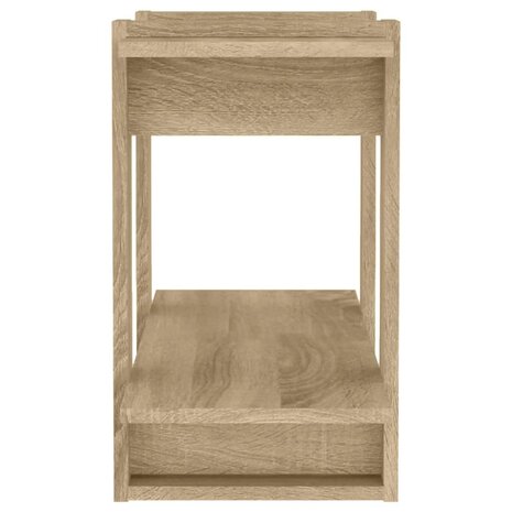 Boekenkast/kamerscherm 80x30x51 cm sonoma eikenkleurig 8720286842881 6