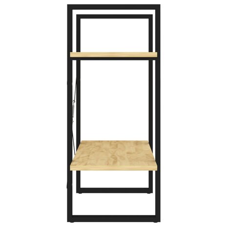 Boekenkast met 2 schappen 60x30x70 cm massief grenenhout 8720286567227 6