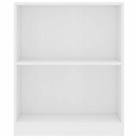 Boekenkast 60x24x76 cm bewerkt hout wit 8719883787596 4