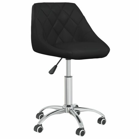 Kantoorstoel draaibaar kunstleer zwart 8720286535707 2