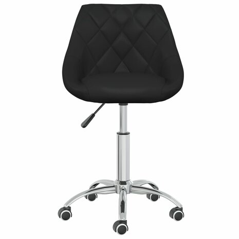 Kantoorstoel draaibaar kunstleer zwart 8720286535707 3