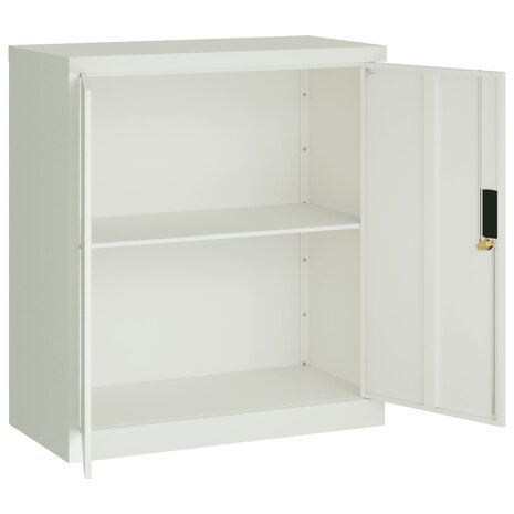 Archiefkast 79x40x90 cm staal lichtgrijs 8720845889555 4