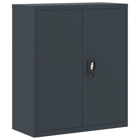 Archiefkast 90x40x105 cm staal antracietkleurig 8720845889616 2