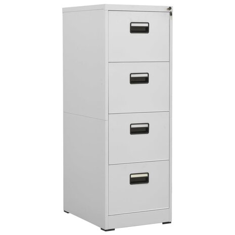 Archiefkast 46x62x133 cm staal lichtgrijs 8720286565919 1