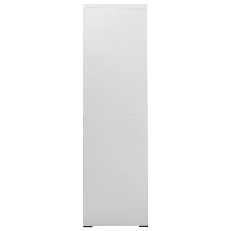 Archiefkast 90x46x164 cm staal lichtgrijs 8720286566114 3