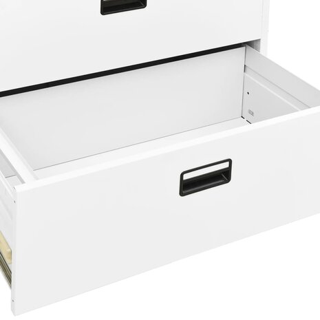 Archiefkast 90x46x134 cm staal wit 8720286566060 8