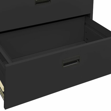 Archiefkast 90x46x134 cm staal antracietkleurig 8720286566091 8