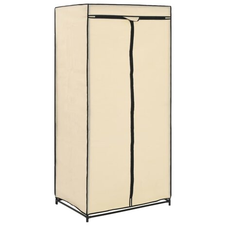 Kledingkast 75x50x160 cm crème 8719883564838 2