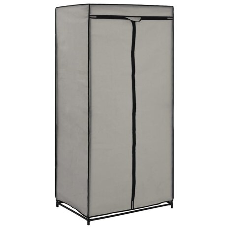 Kledingkasten 2 st 75x50x160 cm grijs 8719883564883 3