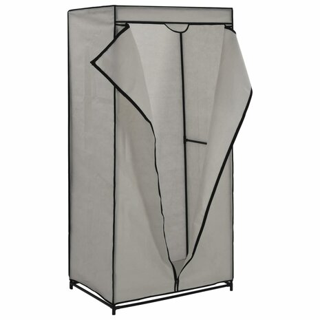 Kledingkasten 2 st 75x50x160 cm grijs 8719883564883 4