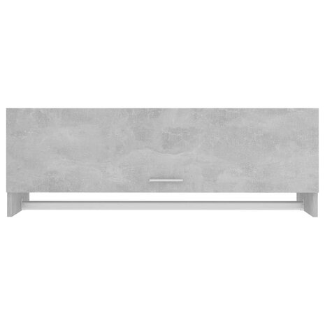 Kledingkast 100x32,5x35 cm bewerkt hout betongrijs 8720286609378 3