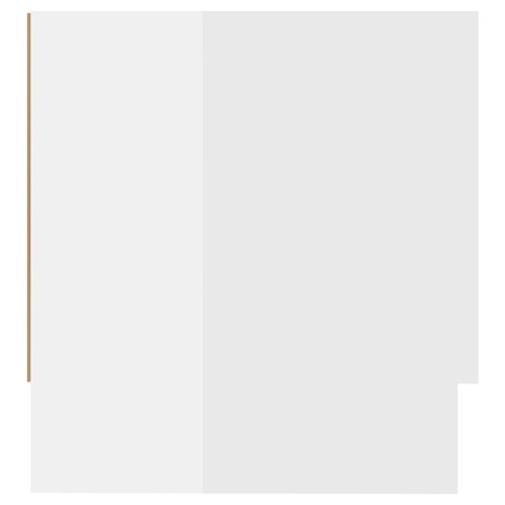 Kledingkast 100x32,5x35 cm bewerkt hout hoogglans wit 8720286609392 4