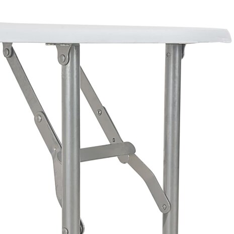 3-delige Eethoek inklapbaar met opbergrek MDF en staal wit 8719883678450 8