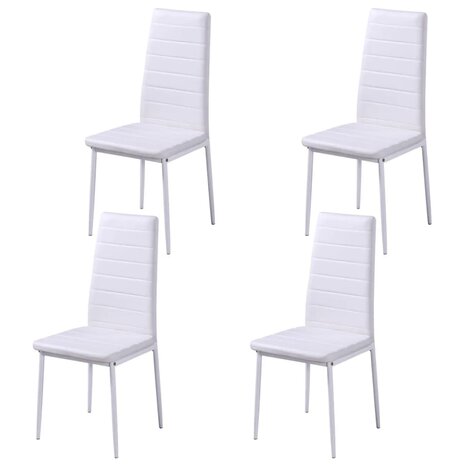 Eetkamerset 5-delig zwart en wit 8718475977988 5