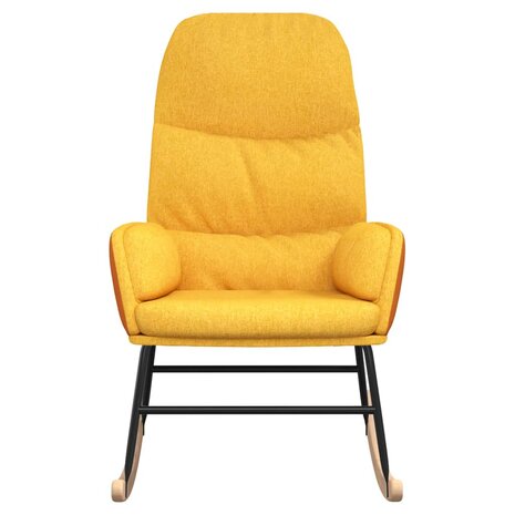 Schommelstoel stof mosterdgeel 8720286819937 3
